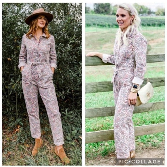 Anthropologie NWT Paisley Utility Jumpsuit 1X - Picture 3 of 10